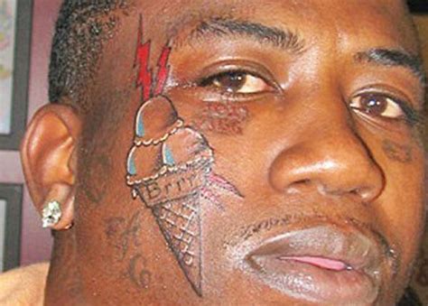 did gucci remove his face tattoo|gucci mane ice cream face.